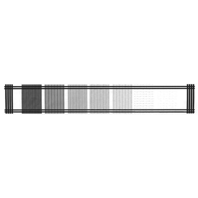 HSE/NPL test slide for calibration in asbestos analysis, 5 bands, green