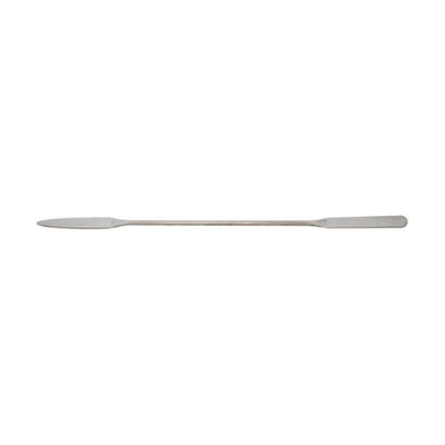 Micro spatula, rounded with tapered end, stainless steel
