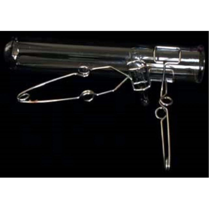 Test tube tongs with finger grip