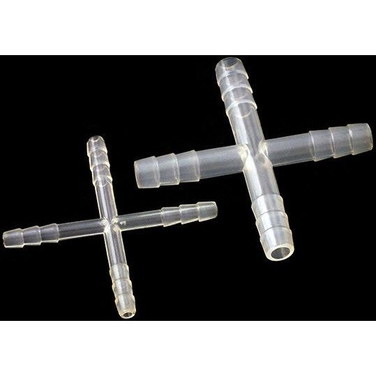 Tubing connectors, PP, cross shape