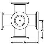 Six-way adapter, SS