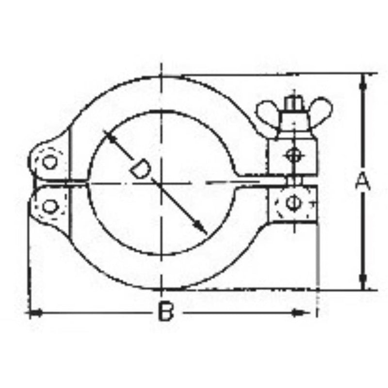 Klein flange with locating ring and O-ring