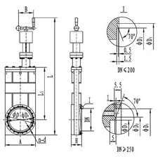Ultra-high vacuum gate valve, manual, VCC-A series