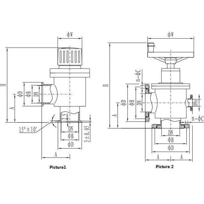 High vacuum damper valve, VGD-J series