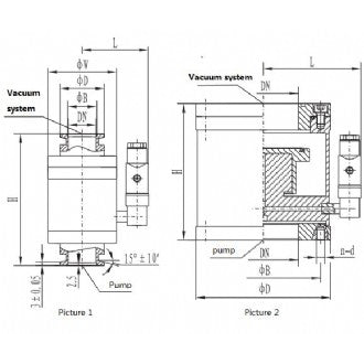 Low vacuum electro-magnetic pressure difference valve, VDYC-Q series