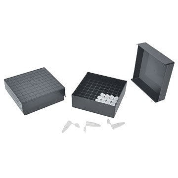 Microcentrifuge storage boxes, assorted colours