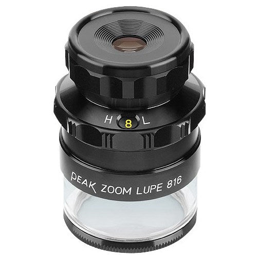 Peak zoom magnifier, 8-16x