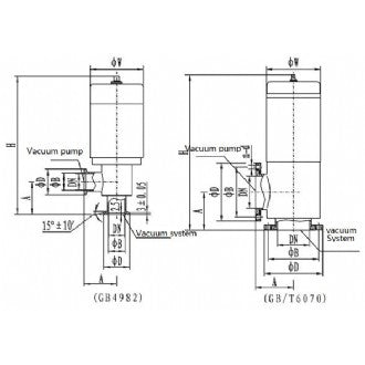 Electro-magnetic vacuum gas valve, VDDC-JQ-B series