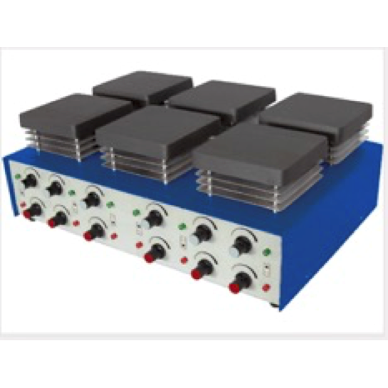 Multi-channel digital hotplate stirrers with independent control, +300C