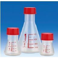 GL45 Erlenmeyer flasks with screw cap, PMP (TPX)