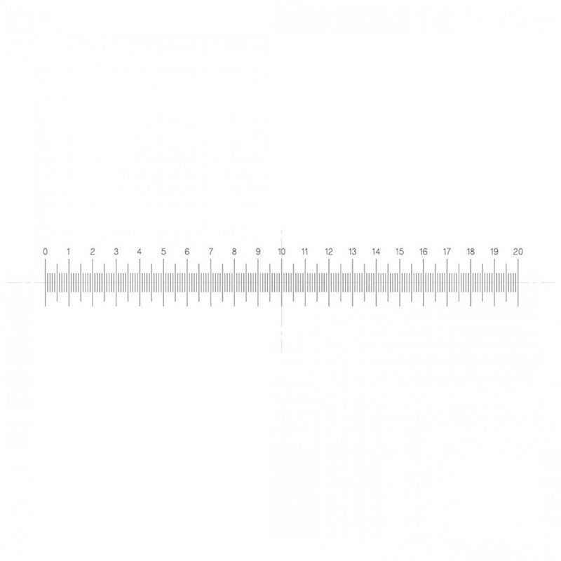 NE120 eyepiece reticles, horizontal scale