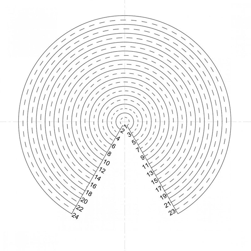 NE22 eyepiece reticles, concentric circles