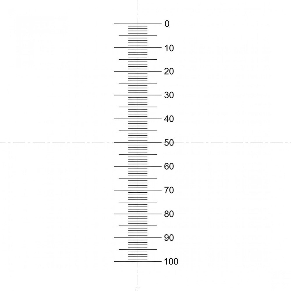 NE2 eyepiece reticles, vertical scale – ProSciTech