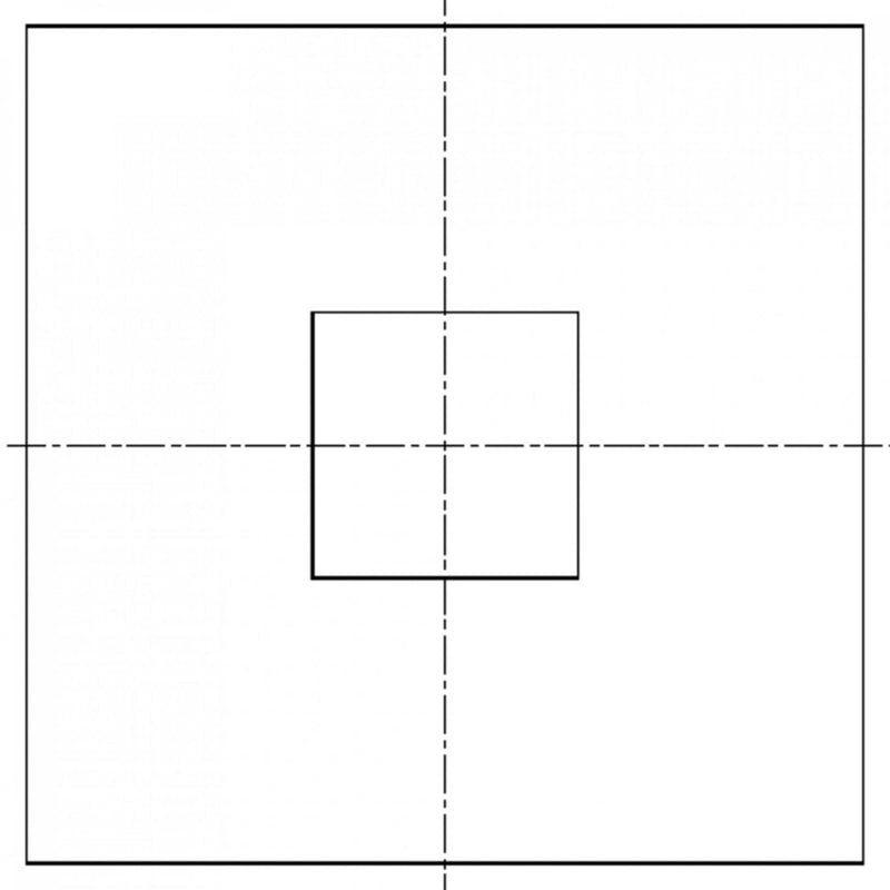 NE57C eyepiece reticles, Miller squares 10:1