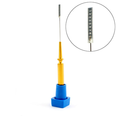 Micro measuring scale with handle, 10mm with 0.1mm divisions