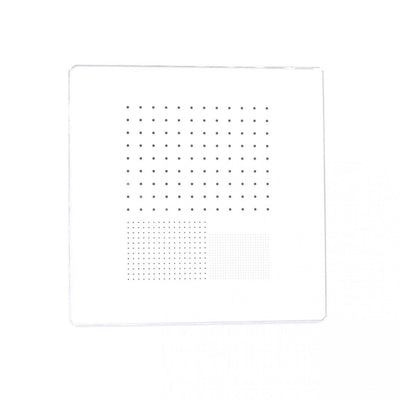 R76 optical resolution chart, dot array grid