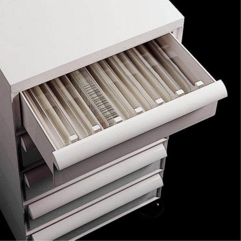 Expandable drawer unit for microscope slides