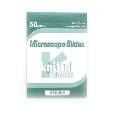 Knittel microscope clear white glass slides, standard size