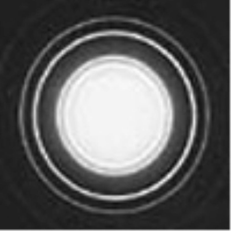 TEM/STEM diffraction standard for camera length, evaporated aluminium