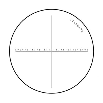 Scale reticle for 15x measuring magnifiers, No.1 & 2