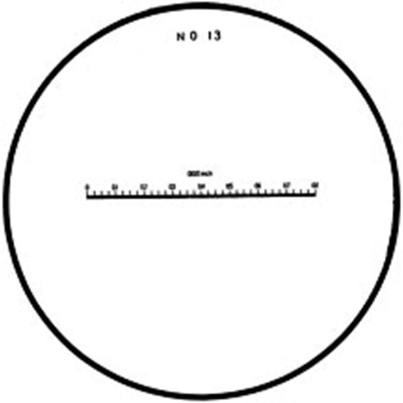 Scale reticles for measuring magnifiers, No. 13